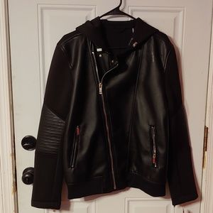 Men's Guess Vegan Leather Jacket
